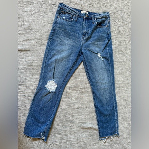 Madewell High Rise Slim Boyjean Lita Wash sz 27 - Picture 4 of 9